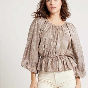 Mille Resort & Travel ,Karis Top Lux  Metallic Gold  Women's Top Size XXS-M